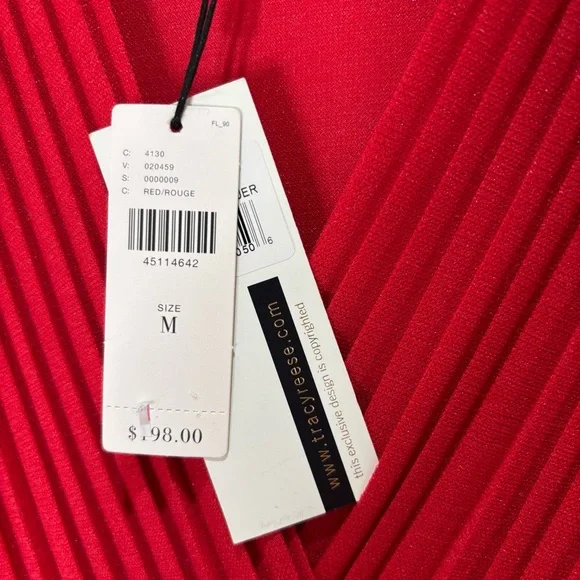 NWT Anthropologie x Tracy Reese Pleated Red Midi Sleeveless Dress | sz M - Picture 8 of 17